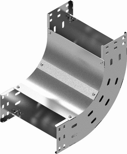 LUNJ100H80 łuk 90° - grubość blachy 1,00 mm