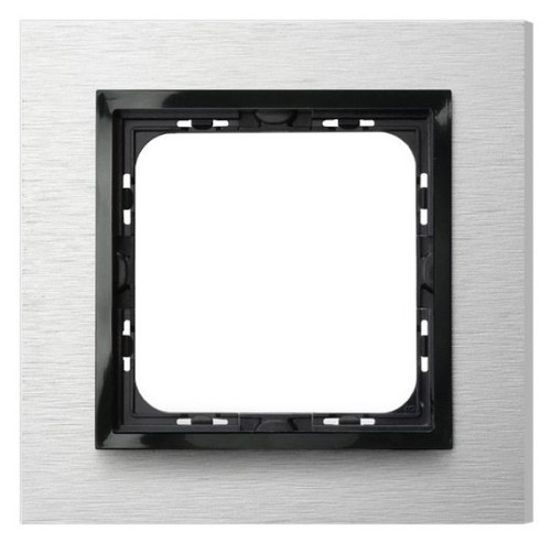 ramka IMPRESJA 1-kr. szczotkowane aluminium