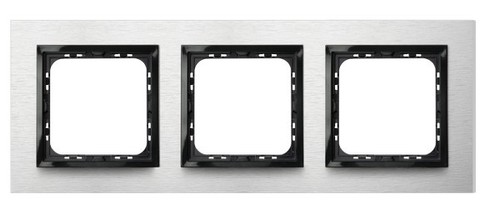 ramka IMPRESJA 3-kr. szczotkowane aluminium