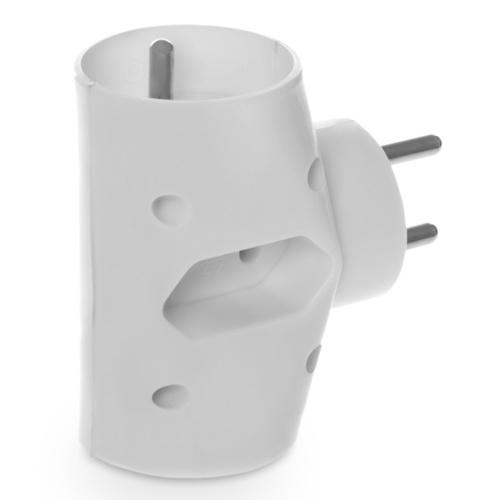 rozgałęźnik podw. R-21 2x2P+Z + 2P/II 3x2,5A 230V IP20 biały