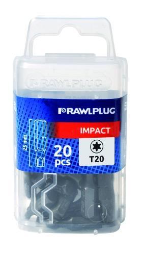 bit udarowy TORX20 T20 25mm 20szt/op