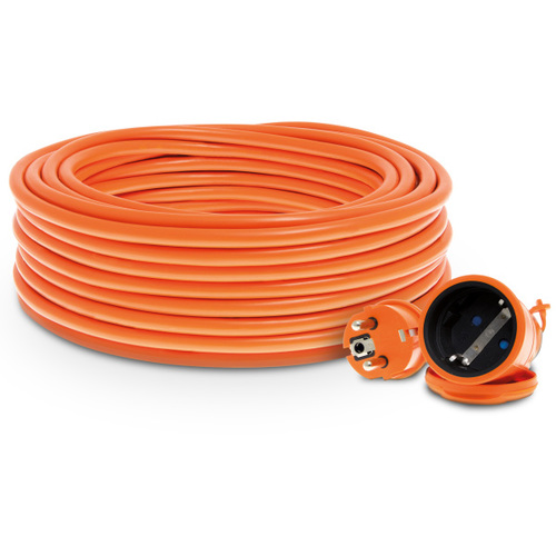 przedłużacz 1-gn. SCHUKO IP44; 16A; H05VV-F 3x1,5 50m PO-ST/S/50M/3X1,5/H05VV-F pomarańczowy