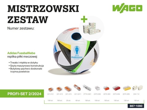 zestaw PROFI-SET 887-1090 (221-412/100szt. 221-413/100szt. 221-415/25szt. 221-2411/60szt. 2773-2401/100szt. 2273-202/100szt...