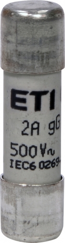 wkładka topikowa cylindryczna CH10x38 gG 2A/500V 002651013