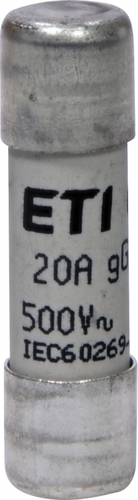 wkładka topikowa cylindryczna CH10x38 gG 20A/500V