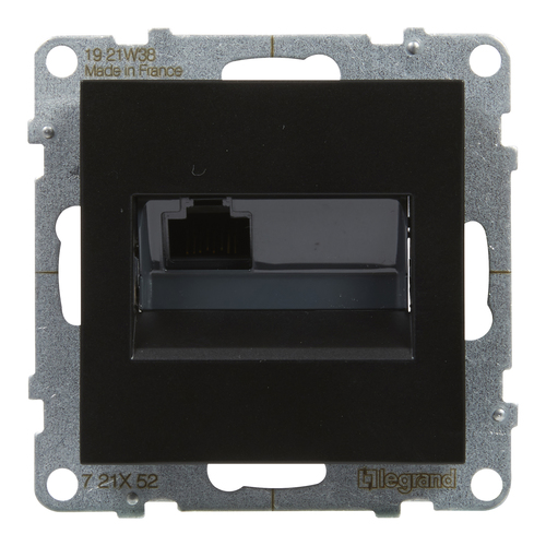 gniazdo SUNO RJ45/kat 6 UTP czarny