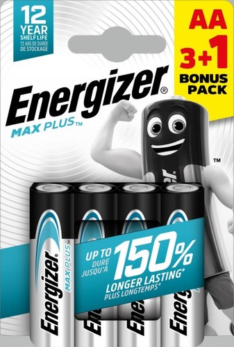 bateria ENERGIZER MAX PLUS AA LR6 /3+1 eco