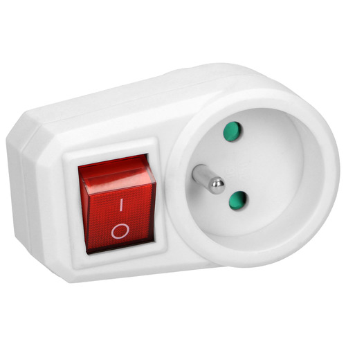 adapter 1x2P+Z z włącznikiem