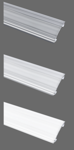 klosz PVC mrożony do profilu LED L1-L5 2,02 m