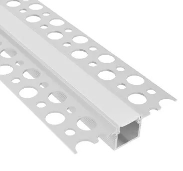 profil LED aluminiowy L7 srebny 2,00 m do płyt g-k z kloszem mlecznym