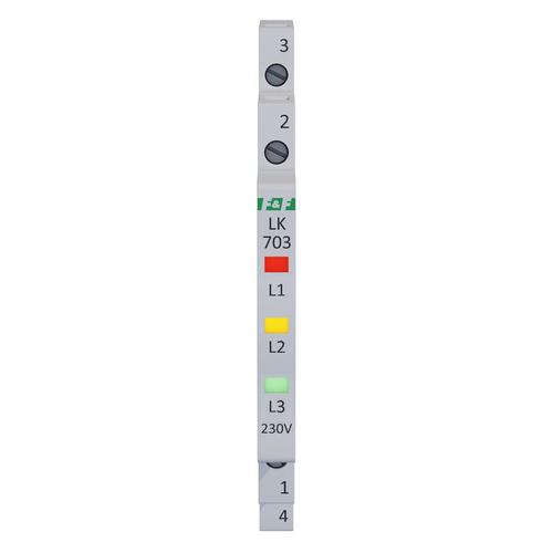 lampka kontrolna zasilania 1/3S 3xLED czerwona/żółta/zielona