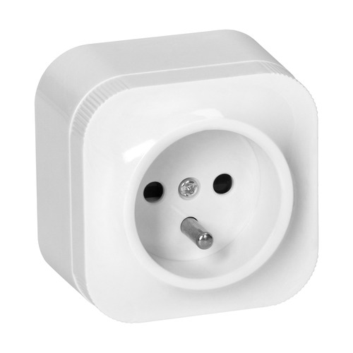 gniazdo pojedyncze n/t ToDo 2P+Z IP20, 16A, 230V AC biały