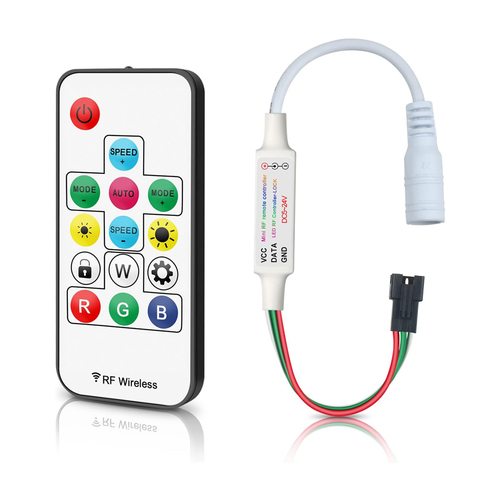 sterownik RGBW Digital IC 14keys wtyk 3 pin płaski IP20