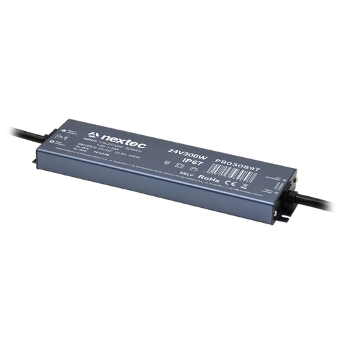 zasilacz wodoodporny SUPER SLIM 24V/  IP67 / 12,5A / 300W