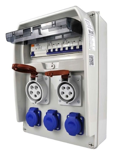 Rozdzielnica R-BOX 382BR 11S: 1x32A/5P, 1x16A/5P, 3x250V, 400V, IP44 + zabezpieczenia