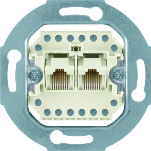 ONE.PLATFORM Mechanizm gniazda telefonicznego UAE 2-kr (RJ11 RJ12 RJ45) kat. 3 (534539)