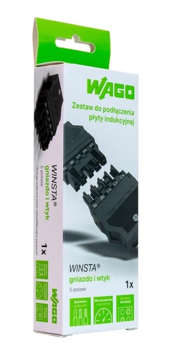 zestaw do podłącznie płyty indukcyjnej kpl.gniazdo/wtyk/zaczep