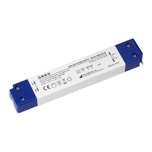 zasilacz LED IP20, meblowy, slim, 12V, 15W, plastikowa obudowa