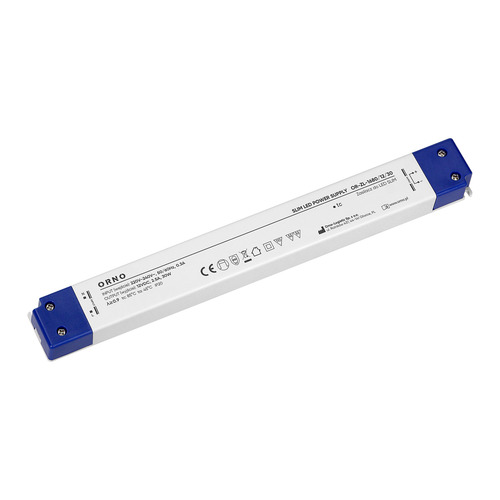 zasilacz LED IP20, meblowy, slim, 12V, 30W, plastikowa obudowa